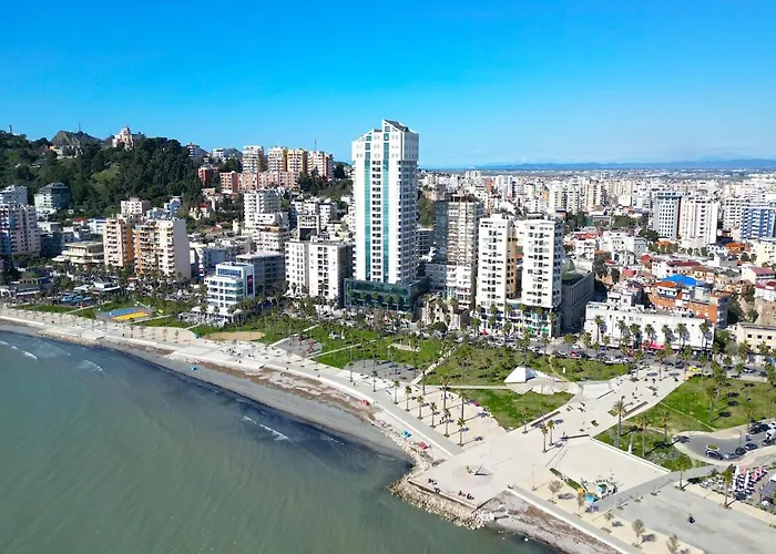 The Art Tower- 1br, Balcony View, Office,pc * Durrës